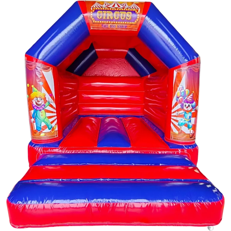 Location château gonflable CIRCUS sans toboggan à Cournon-d’Auvergne (63), proche de Clermont-Ferrand